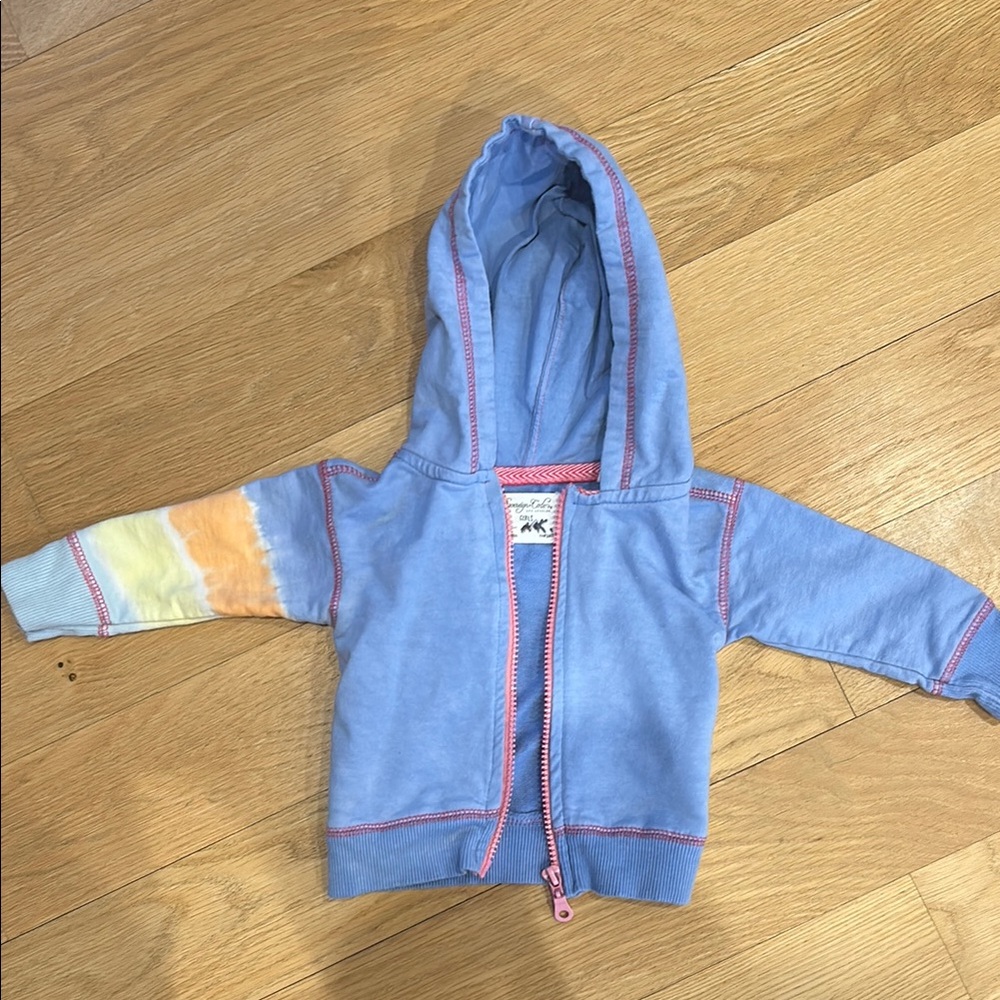 Sovereign Code Girl Blue Tie-Dye Hoodie